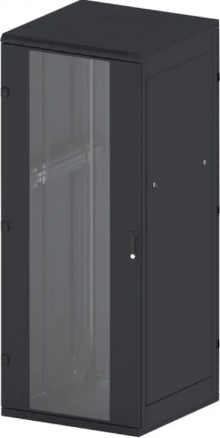 Rack de podea 19 Triton 27U 600x1000mm usa fata sticla panouri laterale/spate detasabile sectiuni pentru