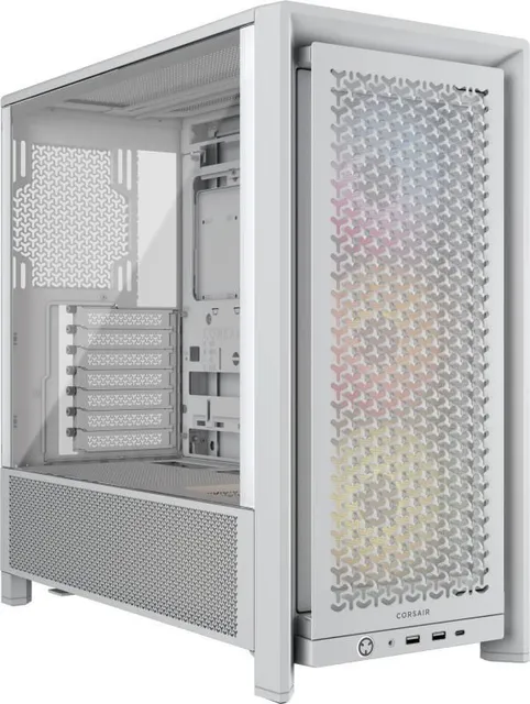 Carcasa Corsair Frame 4000D RS ARGB, Mid Tower, White
