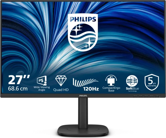 Monitor Consumer Philips 27B2N3500J/00, 27", 2560 x 1440 pixeli, Black
