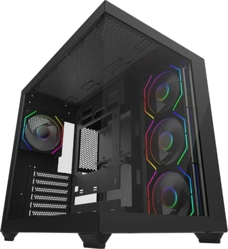 Carcasa Aqirys Orcus, RGB, Mid Tower, Black