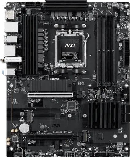 Placa de baza MSI PRO B850-S EVO WIFI, Socket AM5, DDR5, ATX
