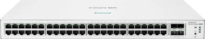 HPE Networking Instant On Switch 48p Gigabit 4p SFP 1830