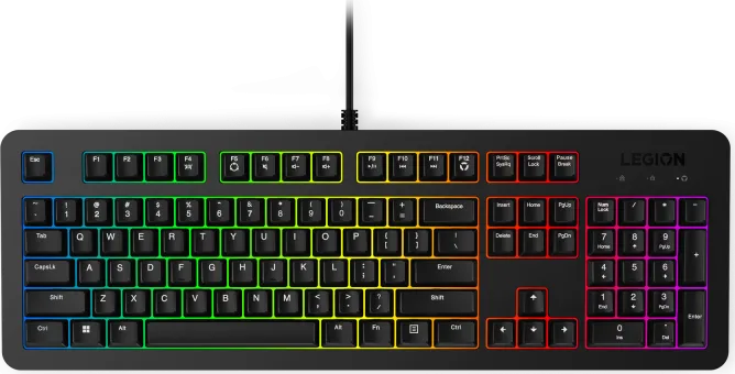 Tastatura Gaming Lenovo K310, RGB, USB, Negru, EN US