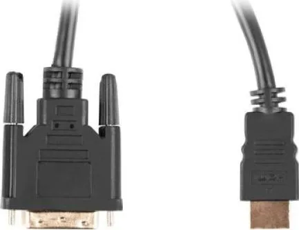 Cablu video Lanberg CA-HDDV-20CU-0030-BK, HDMI/ DVI-D, 3 m, Negru