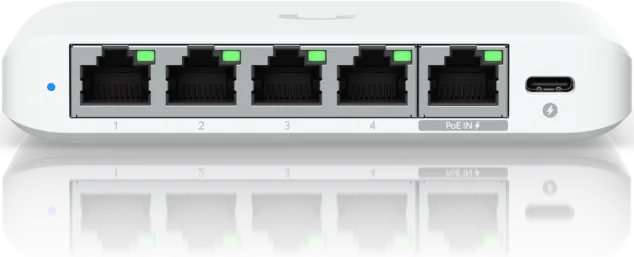 Switch Ubiquiti UniFi Flex Mini 2.5G, 5 porturi, PoE