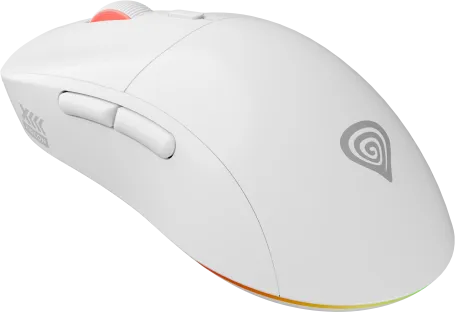 Mouse Gaming Wireless Genesis Zircon XIII, 26000 DPI, Alb