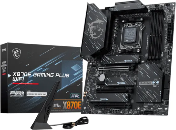 Placa de baza MSI X870E Gaming PLUS WIFI, Socket AM5, DDR5, ATX