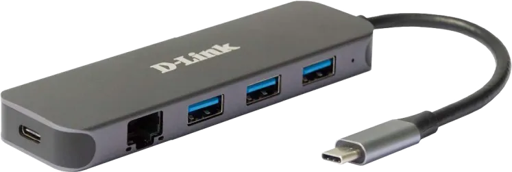 Docking station D-Link DUB-2334, USB Type-C, 60W, Gri