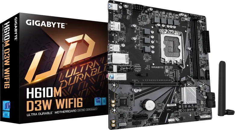 Placa de baza Gigabyte H610M D3W WIFI6, LGA 1700, DDR4