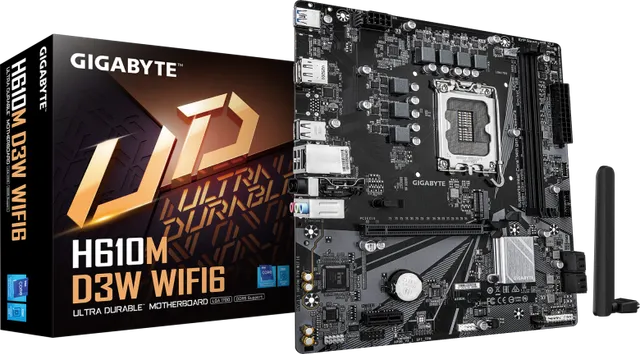Placa de baza Gigabyte H610M D3W WIFI6, LGA 1700, DDR4