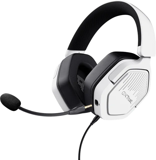 Casti Gaming Head-band Trust GXT492W Carus, Wired, Alb