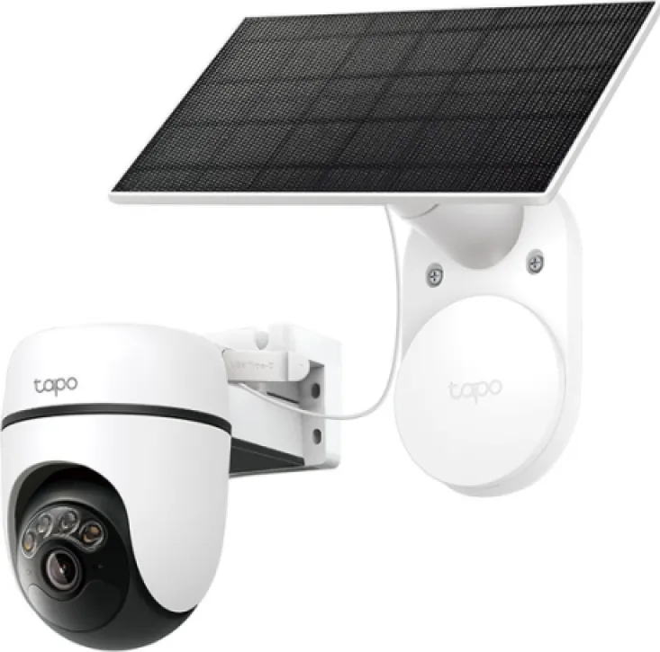 Solar Cam 2K Pan/Tilt (2-Cam Kit) HB112, 1/2.8" CMOS Sensor, 2× 850nm IR LED, 2× LED(Color Temperature: 3000K)