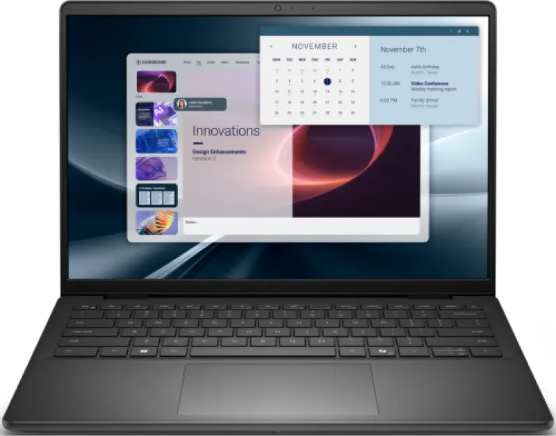 Laptop SMB Dell Pro 14 Essential PV14255, cu procesor AMD Ryzen 7 250, 14'' IPS, 16 GB DDR5, 512 GB