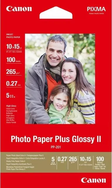 Canon PP-201S 10x15CM Glossy Photo Paper, 265gsm