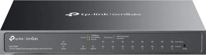 Switch TP-Link ES210GMP, Gigabit, 10 porturi