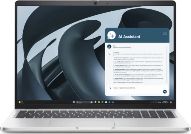 Laptop Business Dell Pro 16 Plus (PB16255), cu procesor Ryzen AI 7 PRO 350, 16'' IPS, 32 GB LPDDR5x, 512 GB