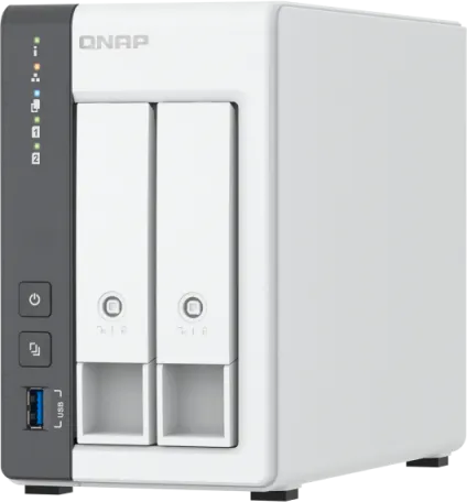 NAS QNAP 216G 2-Bay, CPU ARM 2.0GHz Quad core, RAM 4GB, 2.5"/3.5" SATA 6Gbps HDD (neincluse)