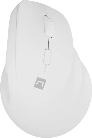 Mouse Wireless Natec Crake 2, 2400 dpi, Alb