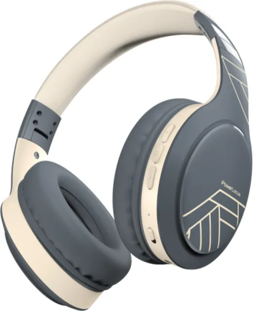 Casti Over-ear PowerLocus P19, Wireless/Wired, Gri