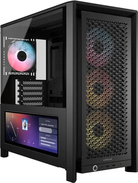 Carcasa Corsair Frame 4000D LCD RS ARGB, RGB, Mid Tower, Black