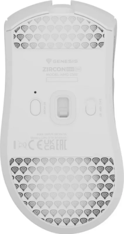 Mouse Gaming Wireless Genesis Zircon 880 PRO, 30000 DPI, Alb
