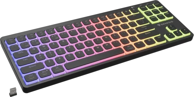 Tastatura Mecanica Gaming Genesis Thor 430 TKL Wireless, RGB, Wireless, negru, EN US