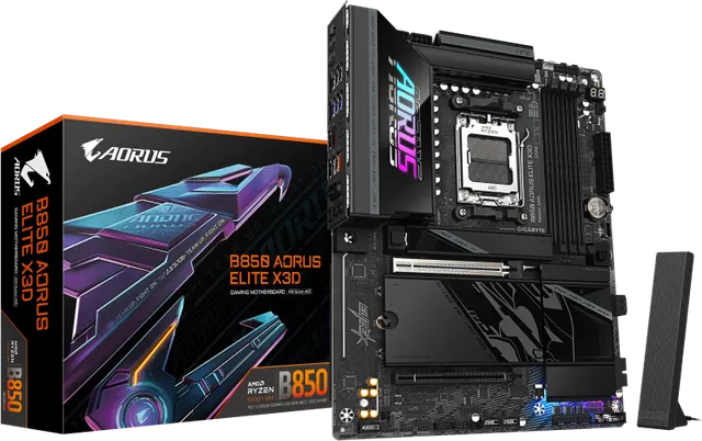 Placa de baza Gigabyte B850 Aorus Elite X3D, Socket AM5, DDR5, ATX