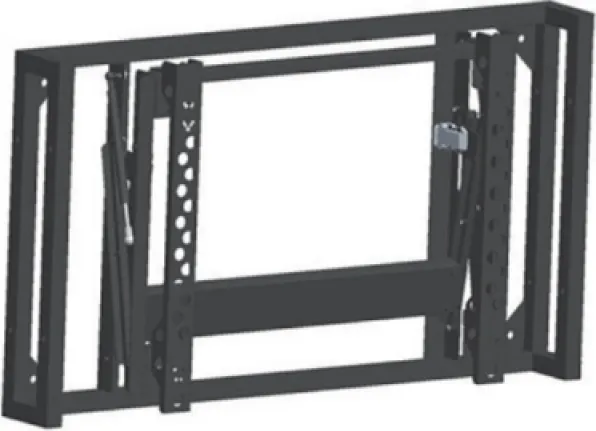 Suport perete videowall individual Dahua, compatibil 55" 3.5mm, front-maintenance, 1213.0 x 684.0 x 172 mm