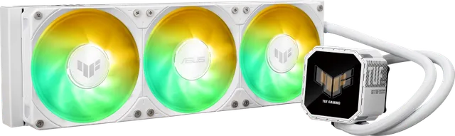 Cooler Procesor ASUS TUF Gaming LC III 360 ARGB LCD White Edition, Lichid, 12 cm, 3 ventilatoare, aRGB
