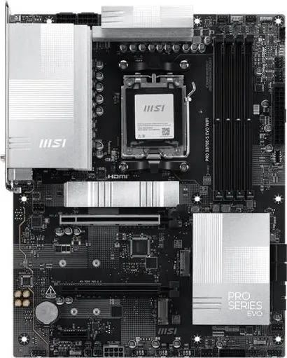 Placa de baza MSI PRO X870E-S EVO WIFI, Socket AM5, DDR5, ATX