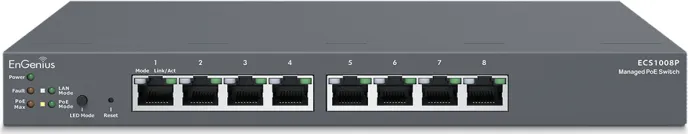 Switch EnGenius ECS1008P, Gigabit, 8 porturi