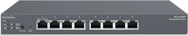 Switch EnGenius ECS1008P, Gigabit, 8 porturi