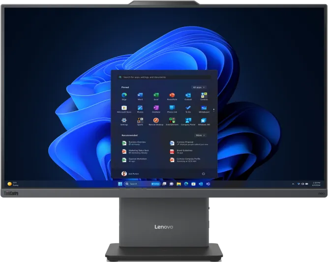 All-in-One Business Lenovo ThinkCentre neo 50a 27 Gen 6 LNL cu procesor Intel Core Ultra 7 256V pana la 4.8