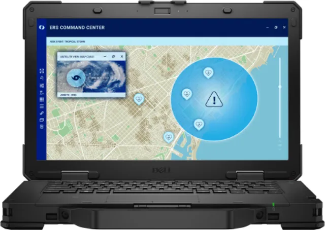 Laptop Business Dell Pro Rugged 14 RB14250, cu procesor Intel Core Ultra 7 165U, 14'' IPS, 32 GB DDR5, 1 TB