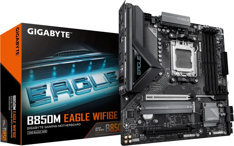 Placa de baza Gigabyte B850M Eagle WIFI6E, Socket AM5, DDR5, Micro-ATX