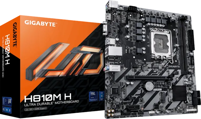 Placa de baza Gigabyte H810M H, LGA 1851, DDR5, Micro-ATX