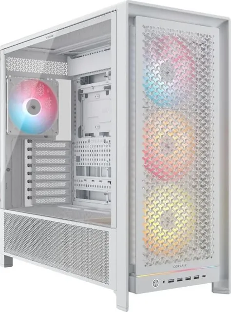 Carcasa Corsair Frame 5000D RS ARGB, RGB, Mid Tower, White