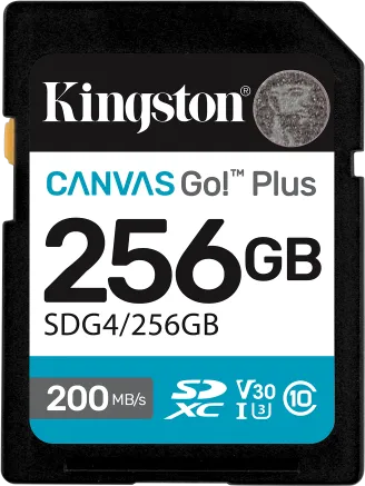 Card de Memorie SD Kingston 256GB Canvas GO PLUS CL10