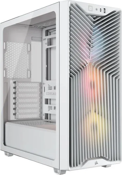 Carcasa Corsair 3200D RS ARGB, RGB, Mid Tower, White