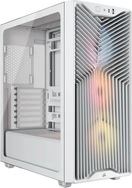 Carcasa Corsair 3200D RS ARGB, RGB, Mid Tower, White