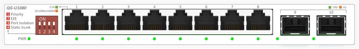 Switch ASUS QG-U1080, 2.5G, 8 porturi