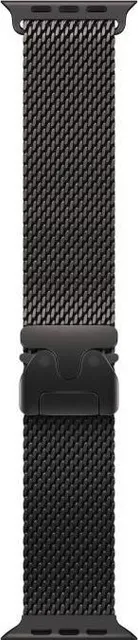 Curea pentru Apple Watch 49mm Black Titanium Milanese Loop - Large