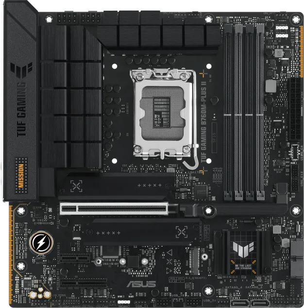 Placa de baza ASUS TUF Gaming B760M-PLUS II, LGA 1700, DDR5, Micro-ATX