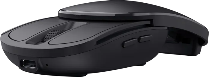 Mouse Wireless Trust Zylo Pocket Foldable, 2400 dpi, Negru