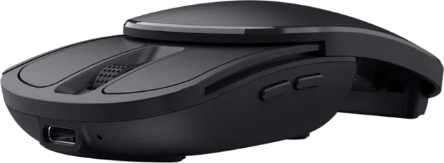 Mouse Wireless Trust Zylo Pocket Foldable, 2400 dpi, Negru