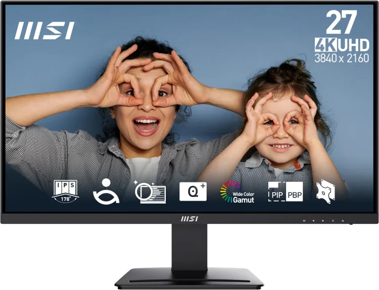 Monitor Consumer MSI PRO MP273U, 27", 3840 x 2160 pixeli, Black