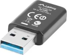 Adaptor USB Lanberg NC-1200-WI, USB A, Negru