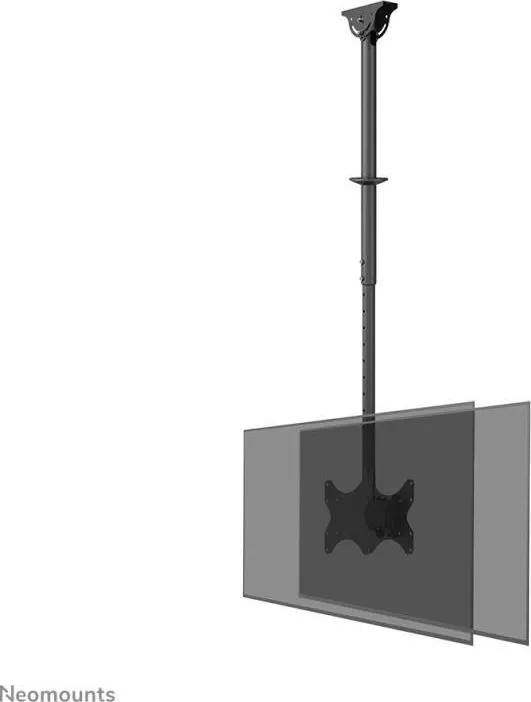 Suport TV Neomounts CL35-340BL22, VESA 200x200, pentru 2 ecrane, inaltime ajustabila 106-156 cm