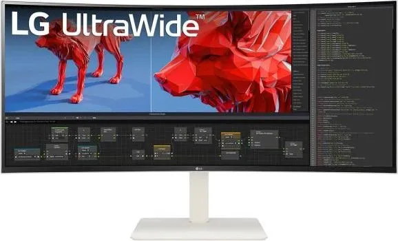 Monitor Consumer LG 38BR85QC-W, 37.5", 3840 x 1600 pixeli, White