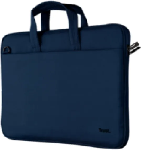 Geanta laptop Trust Bologna Slim, albastra